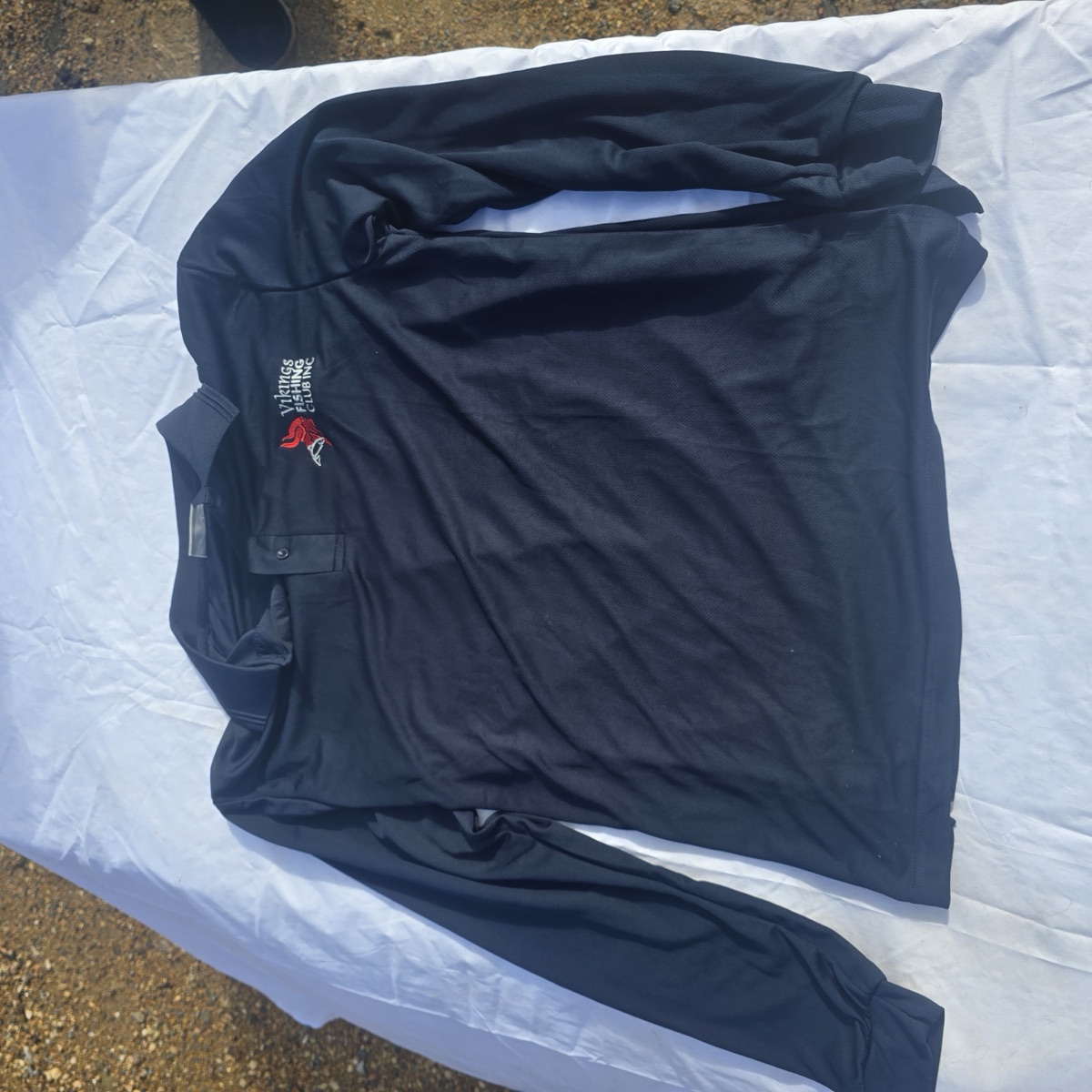 Tuggeranong Vikings Fishing Club long-sleeve polo